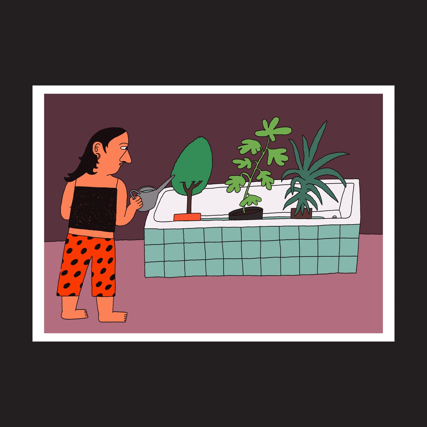 Plant Bath Print